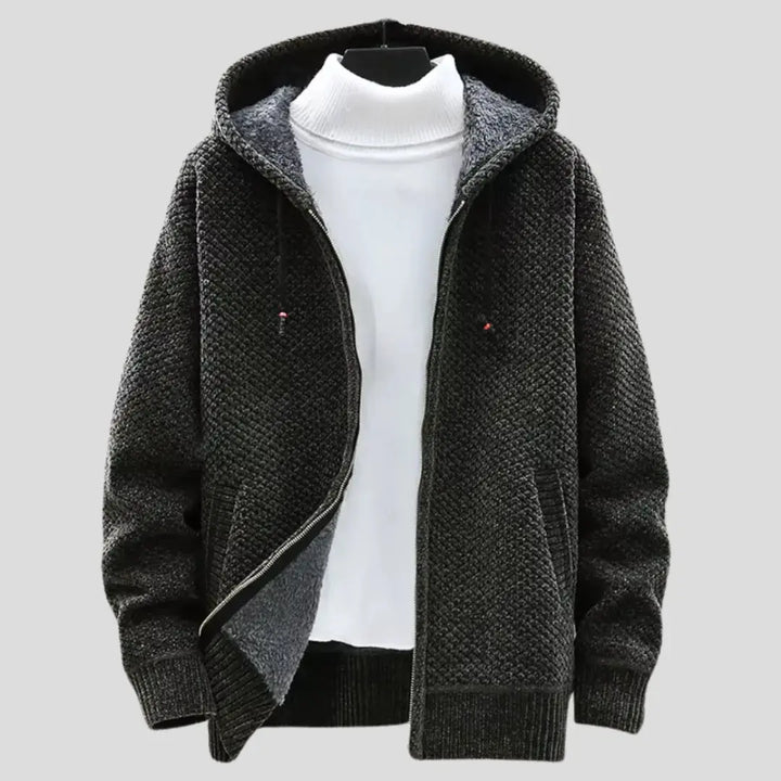 Drune | Strickfleece Zip Hoodie
