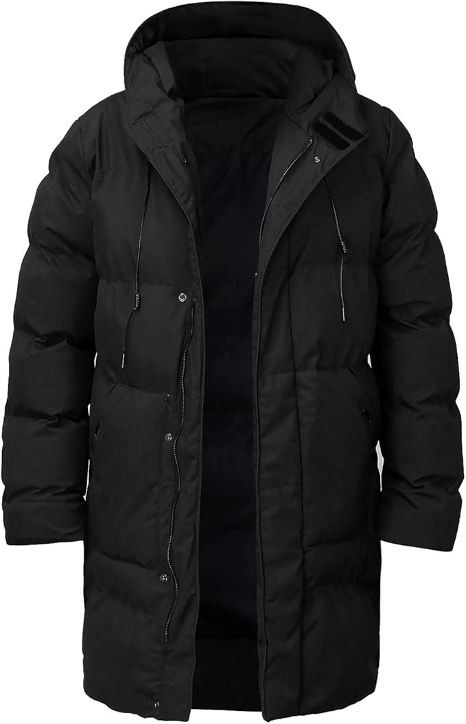 Drune | Herren Daunenjacke - mit Kapuze, gepolstert - Winter