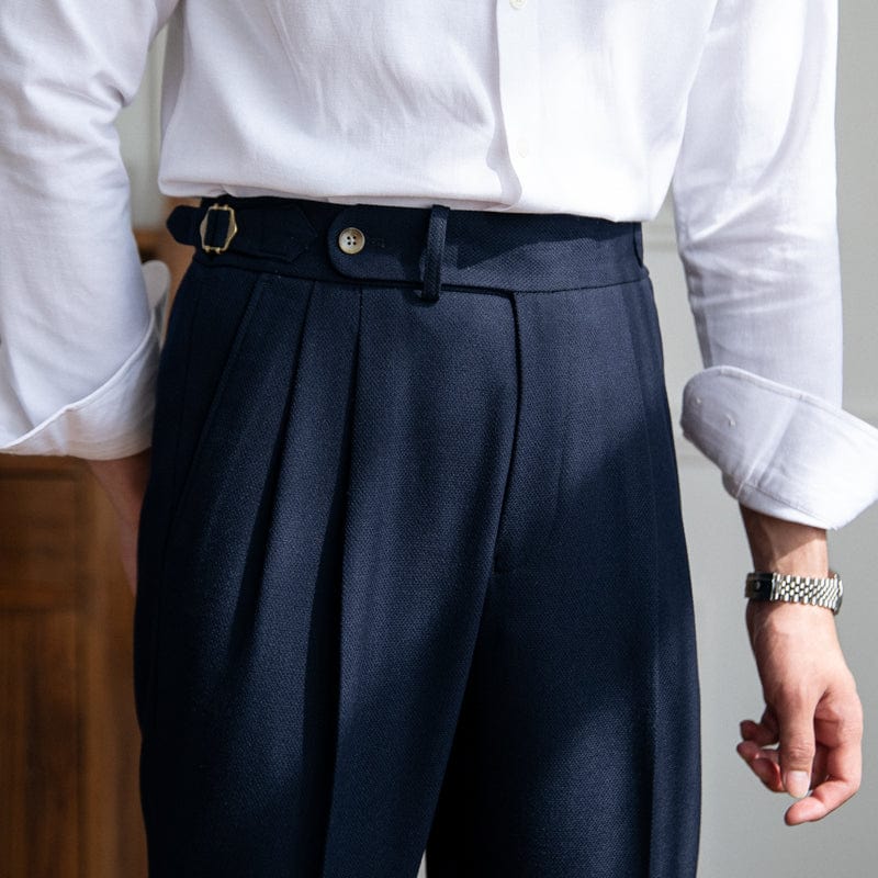 Drune | Herren-Hosen, Taillierte Passform, Hohe Taille - Voll Längen