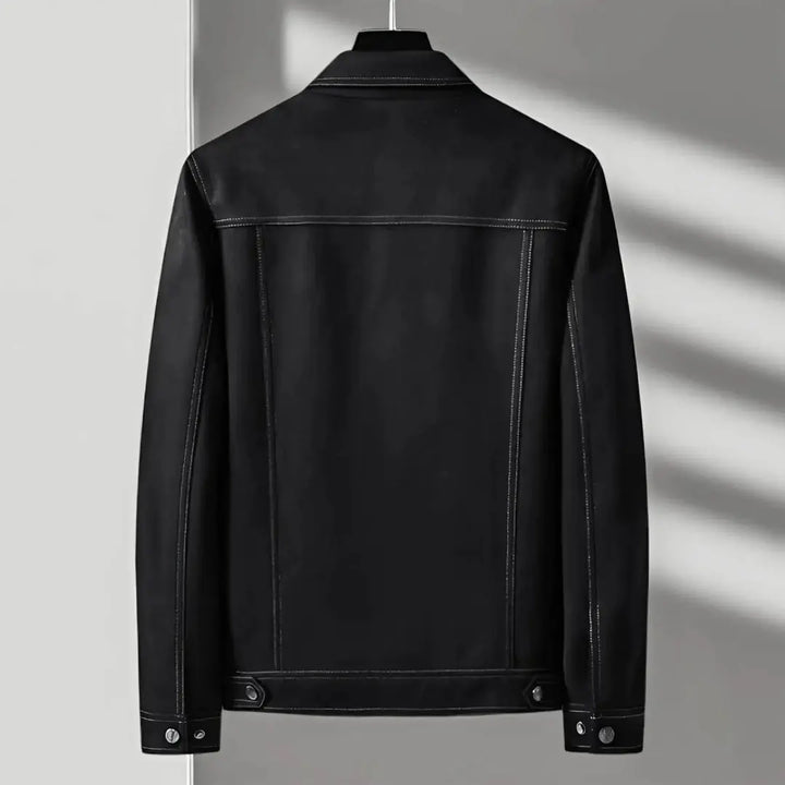 Drune | Vintage Knopf-Front Wildlederjacke