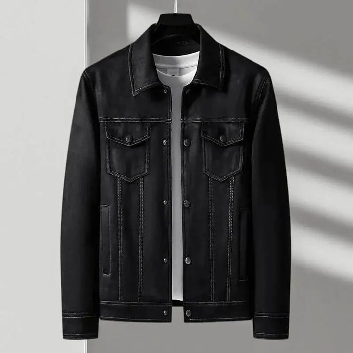 Drune | Vintage Knopf-Front Wildlederjacke