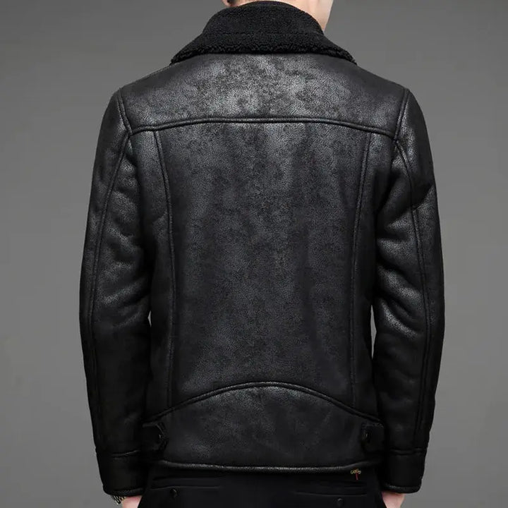 Drune | Vintage Schaffell Pilotjacke