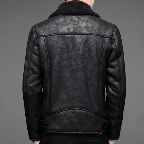 Drune | Vintage Schaffell Pilotjacke