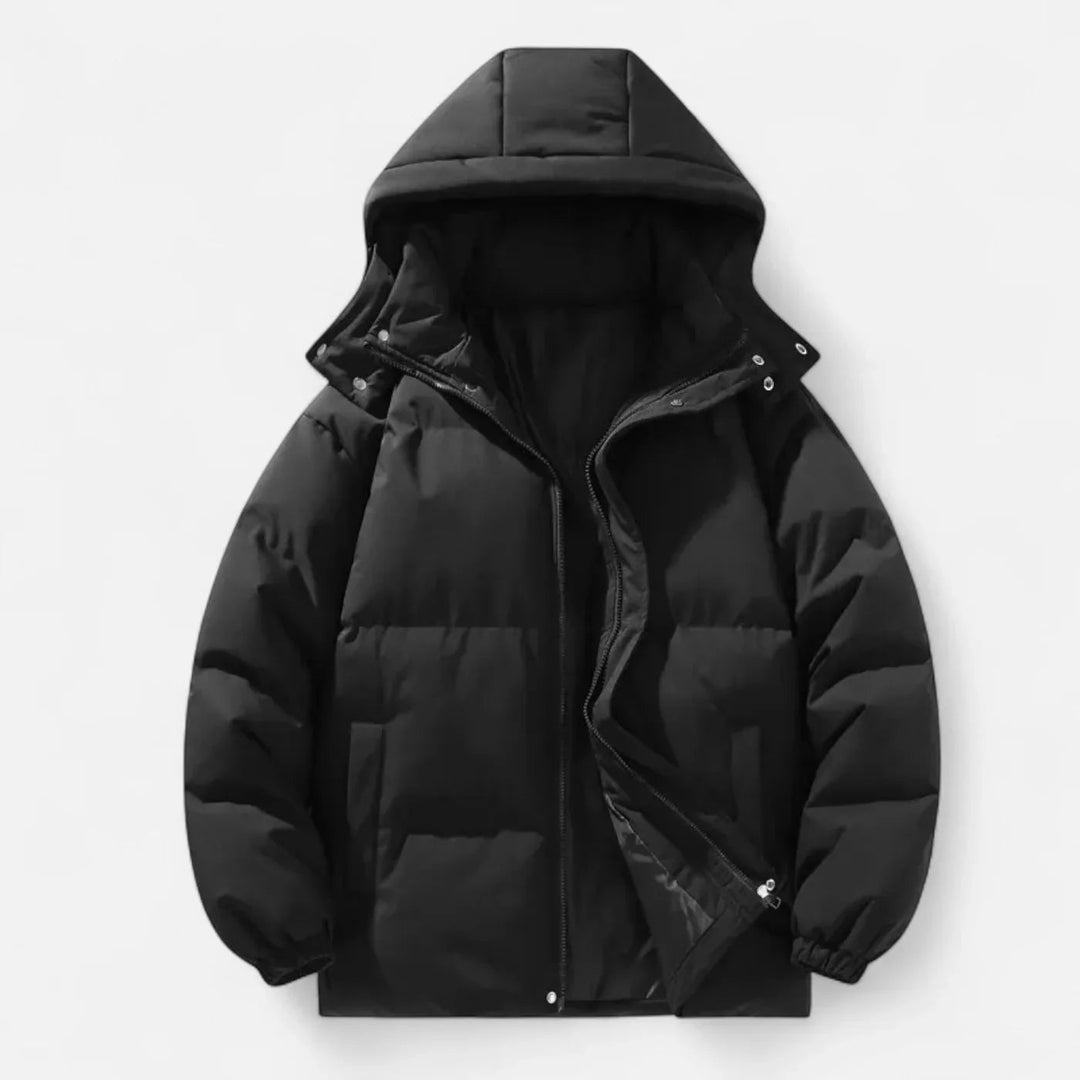 Drune | Herren Daunenjacke, Kapuze, Übergröße - Winter