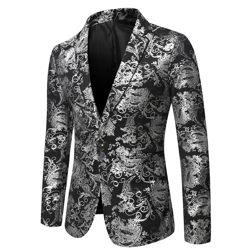 Drune | Blazer Cocktail Jacke Floral Für Herren