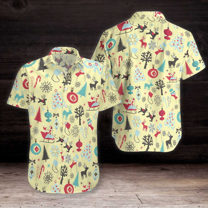 Drune | Frohe Weihnachten Muster 8 Hawaiian Shirt