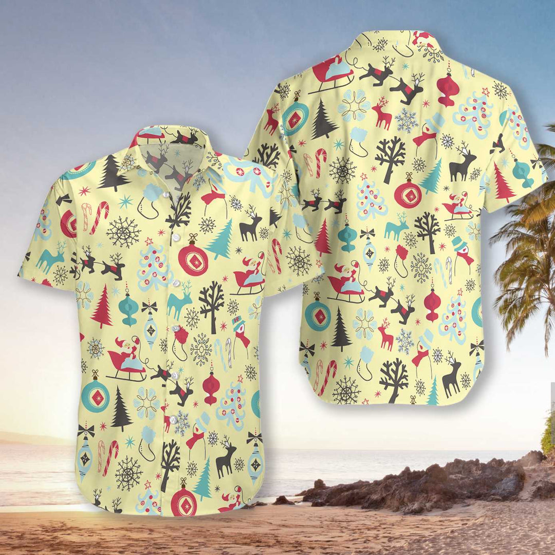 Drune | Frohe Weihnachten Muster 8 Hawaiian Shirt