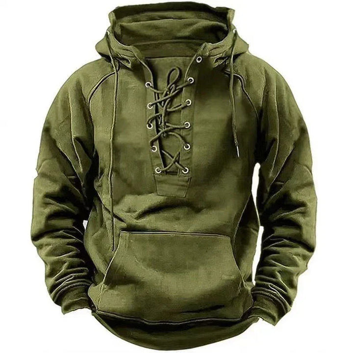Drune | Hoodie - Bequemer & Stilvoller Pullover mit Kapuze und Schnürverschluss für den Herbst