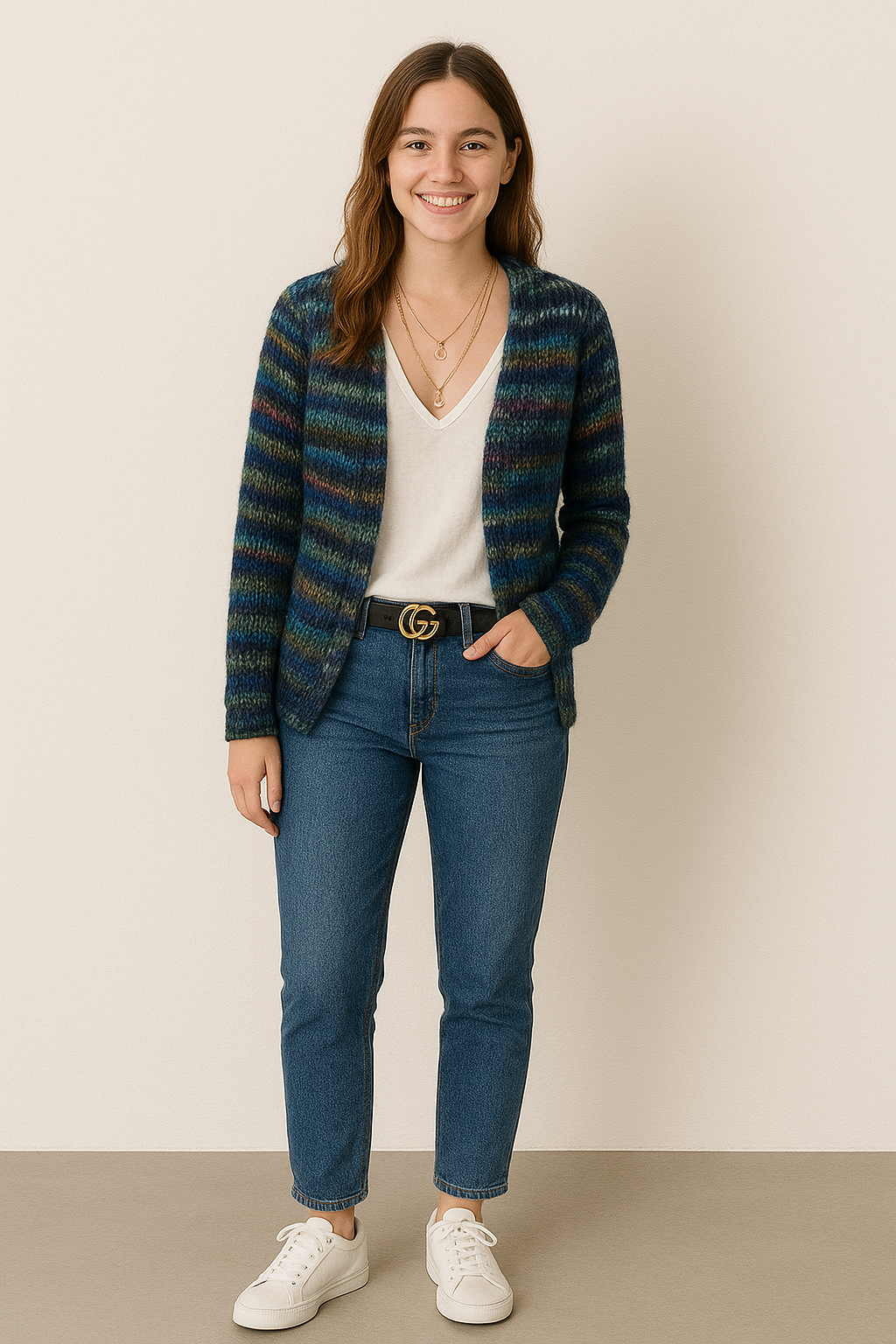 Drune | Offene Front Strickjacke
