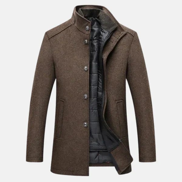 Drune | Hochgeschlossener Wintermantel mit erhöhter Eleganz