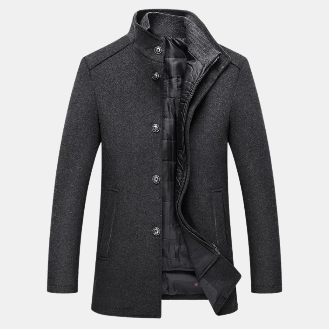 Drune | Hochgeschlossener Wintermantel mit erhöhter Eleganz