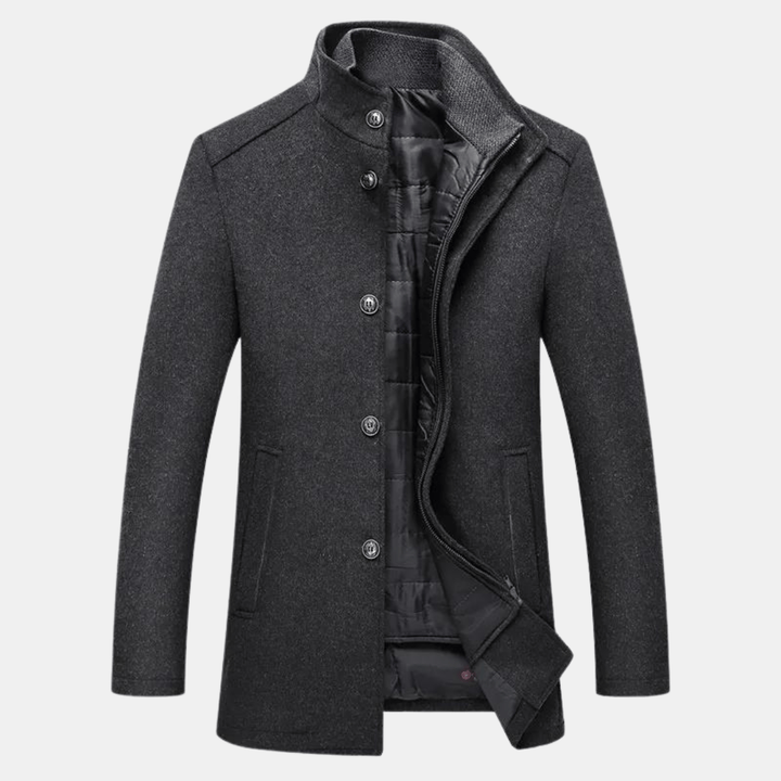 Drune | Hochgeschlossener Wintermantel mit erhöhter Eleganz