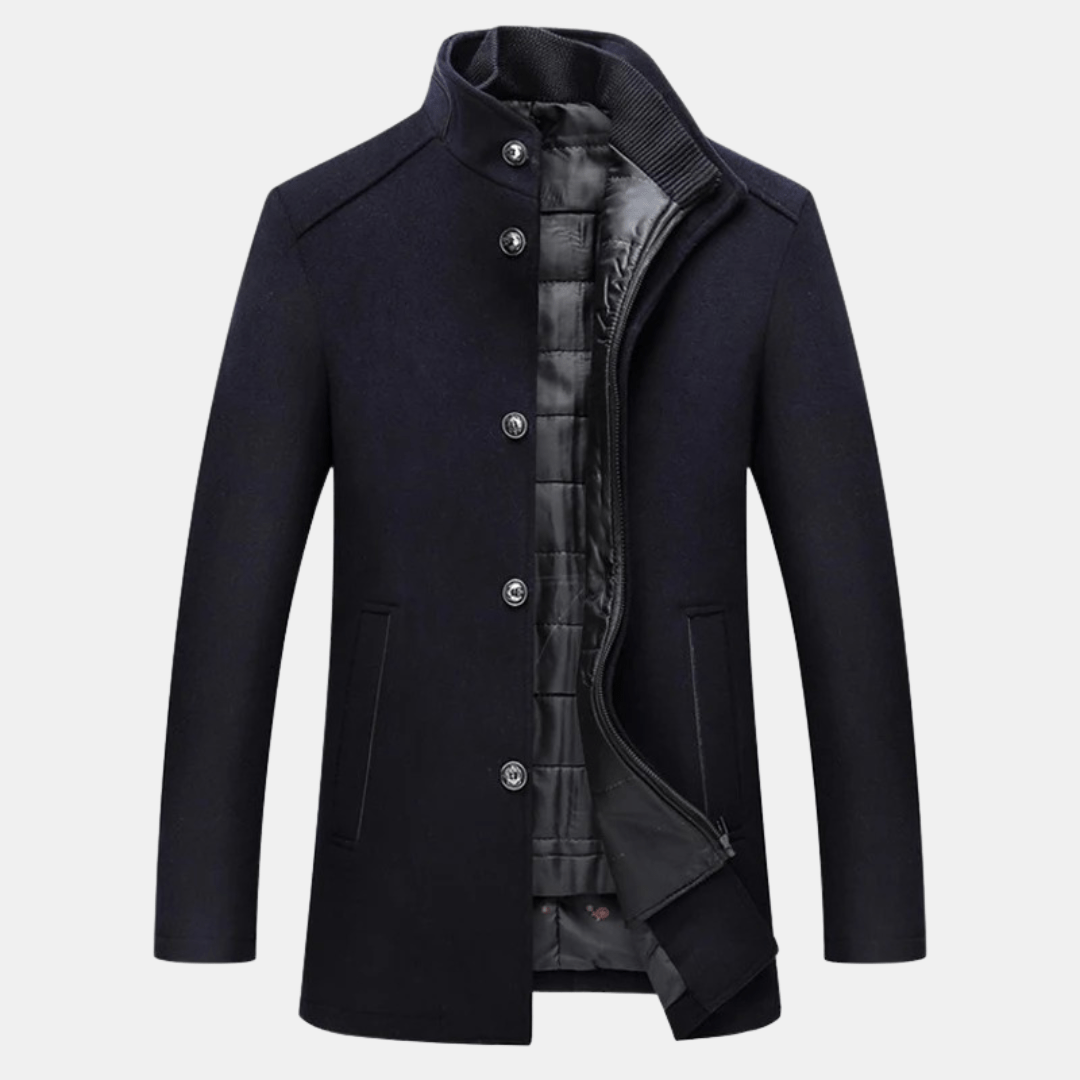 Drune | Hochgeschlossener Wintermantel mit erhöhter Eleganz
