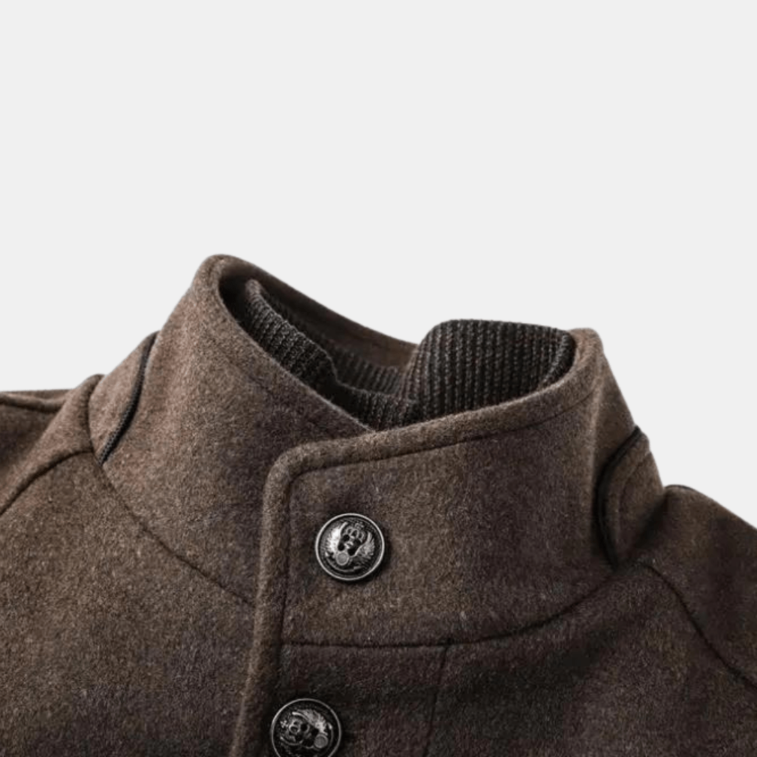 Drune | Hochgeschlossener Wintermantel mit erhöhter Eleganz