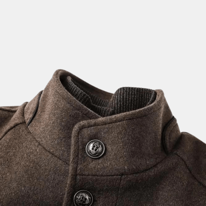 Drune | Hochgeschlossener Wintermantel mit erhöhter Eleganz