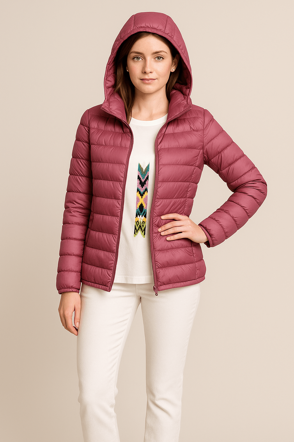 Drune | Stilvolle Steppdaunenjacke mit Kapuze