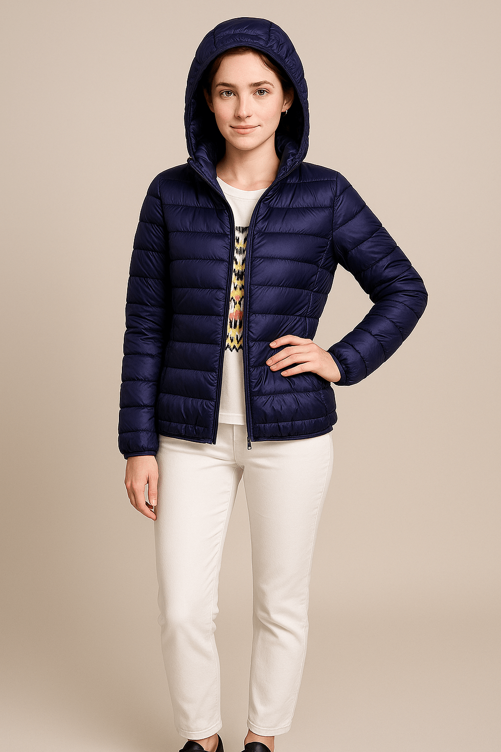 Drune | Stilvolle Steppdaunenjacke mit Kapuze