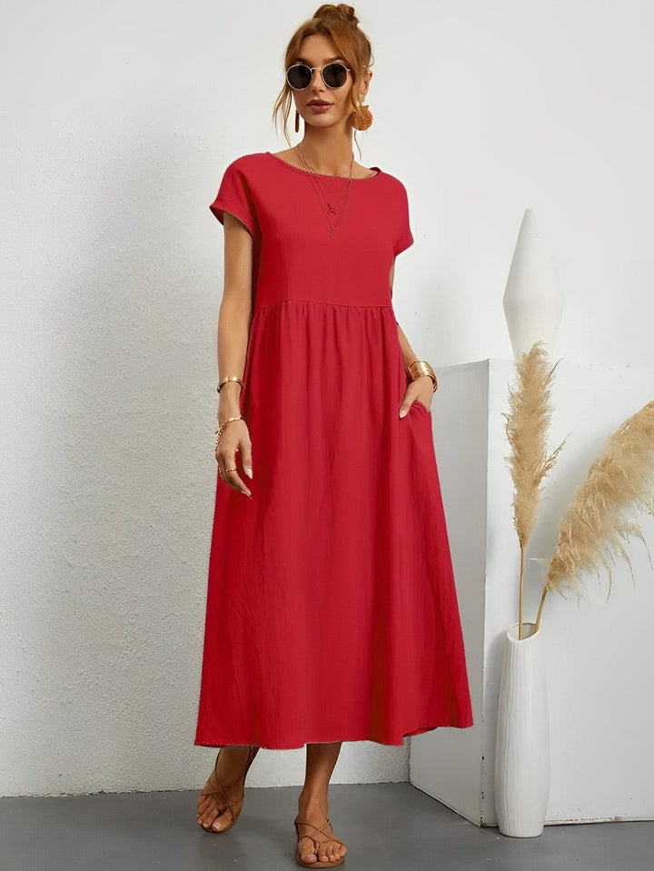 Drune | Atemberaubendes Baumwoll-Sommerkleid mit Bequemem Schnitt für Warmes Wetter