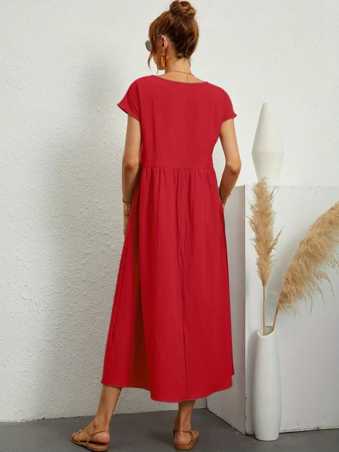 Drune | Casual Elegant Baumwolle und Leinenkleid