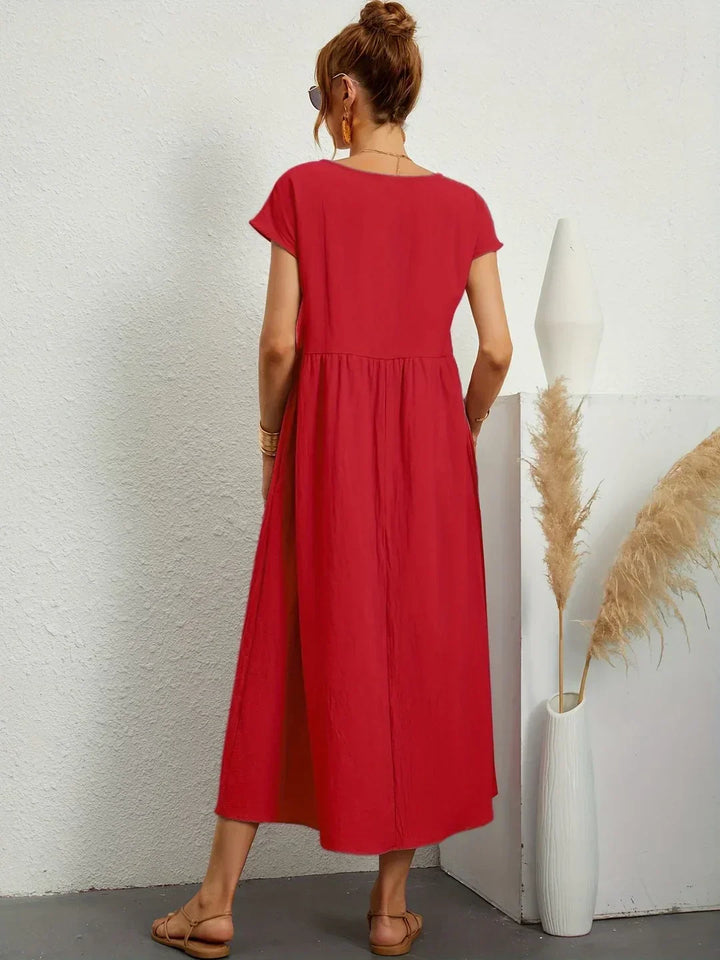 Drune | Casual Elegant Baumwolle und Leinenkleid