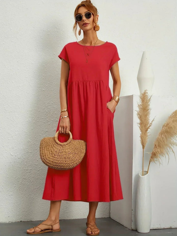 Drune | Casual Elegant Baumwolle und Leinenkleid