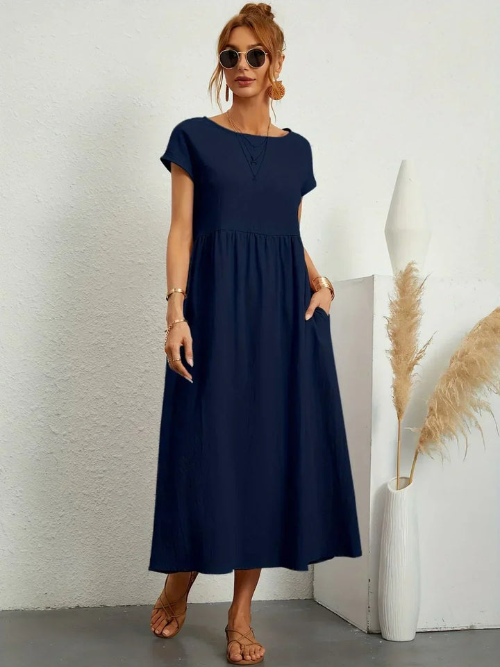 Drune | Casual Elegant Baumwolle und Leinenkleid