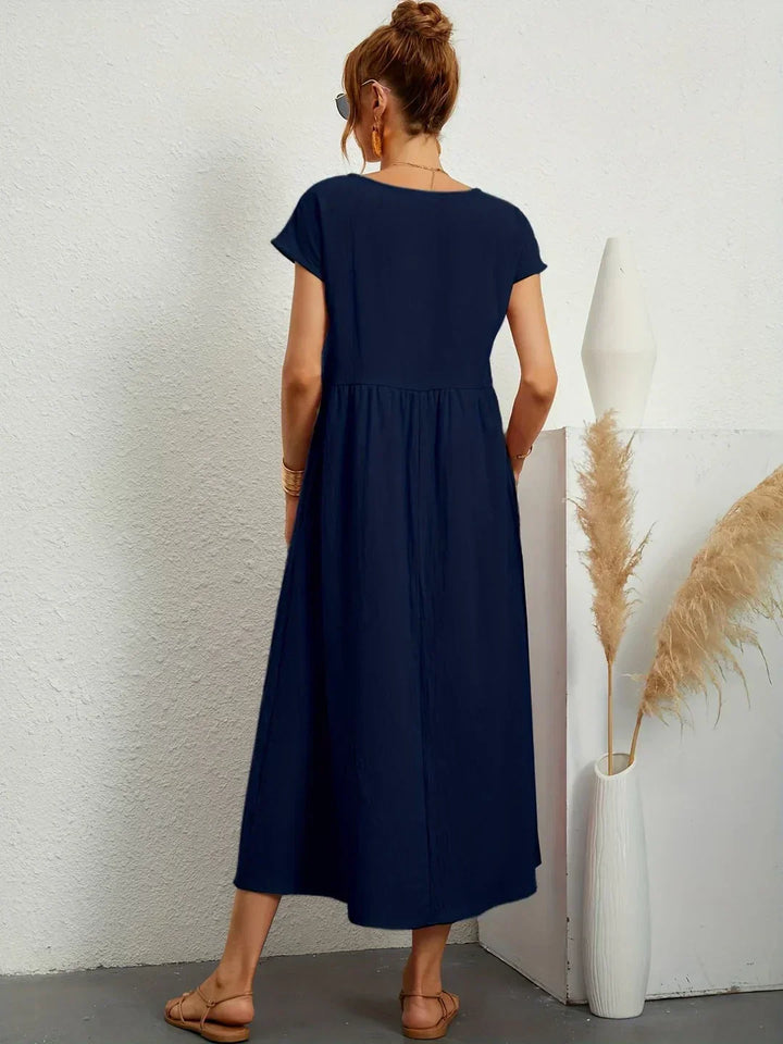Drune | Casual Elegant Baumwolle und Leinenkleid
