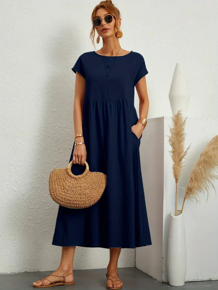 Drune | Casual Elegant Baumwolle und Leinenkleid