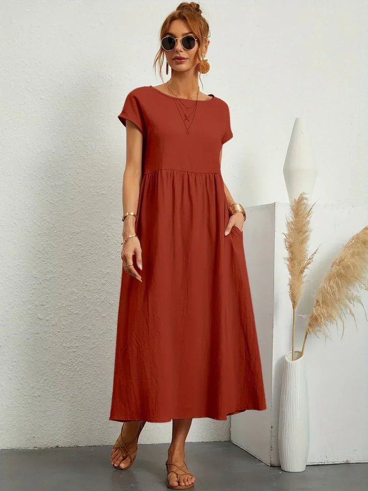 Drune | Casual Elegant Baumwolle und Leinenkleid