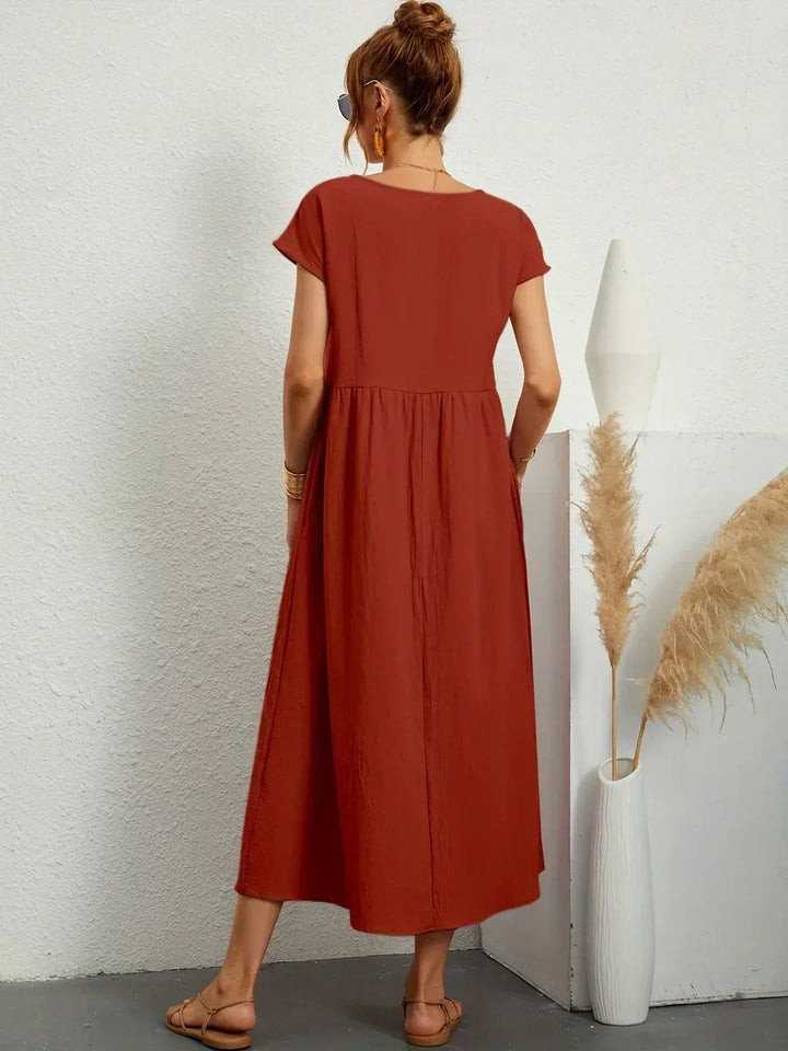 Drune | Casual Elegant Baumwolle und Leinenkleid