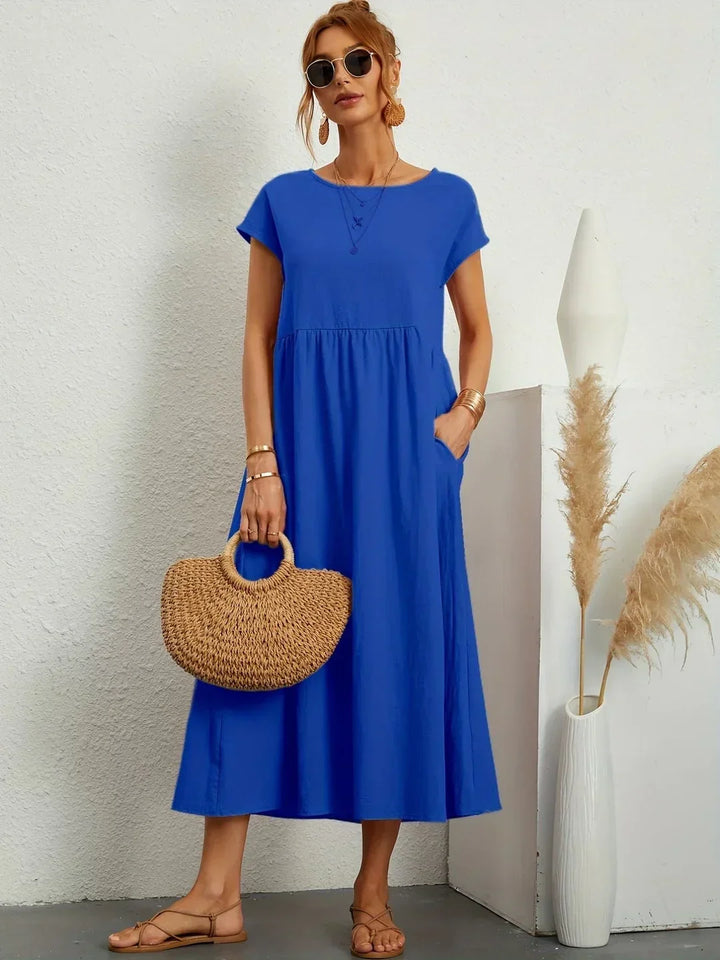 Drune | Casual Elegant Baumwolle und Leinenkleid