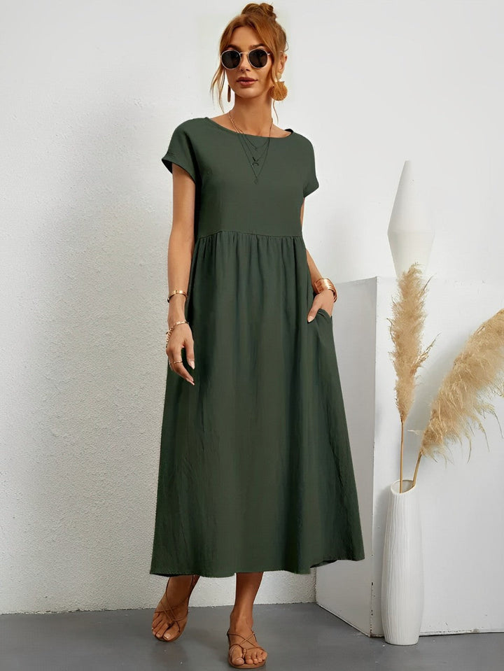 Drune | Atemberaubendes Baumwoll-Sommerkleid mit Bequemem Schnitt für Warmes Wetter
