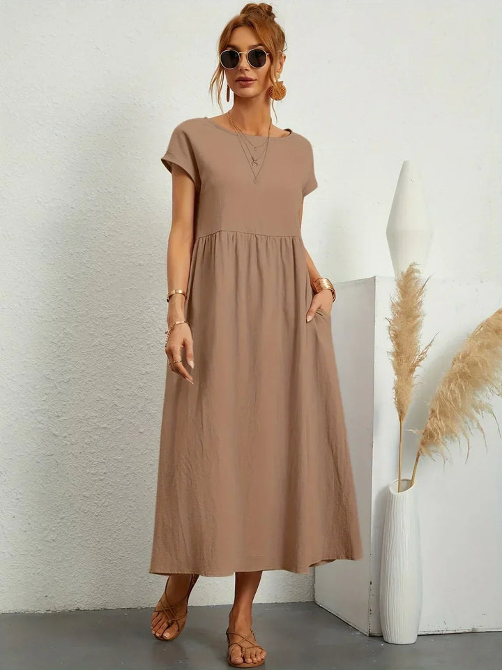 Drune | Casual Elegant Baumwolle und Leinenkleid