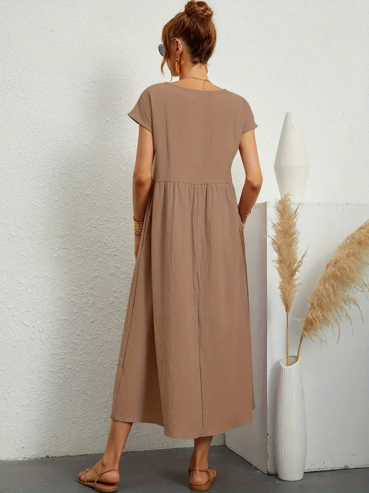 Drune | Casual Elegant Baumwolle und Leinenkleid