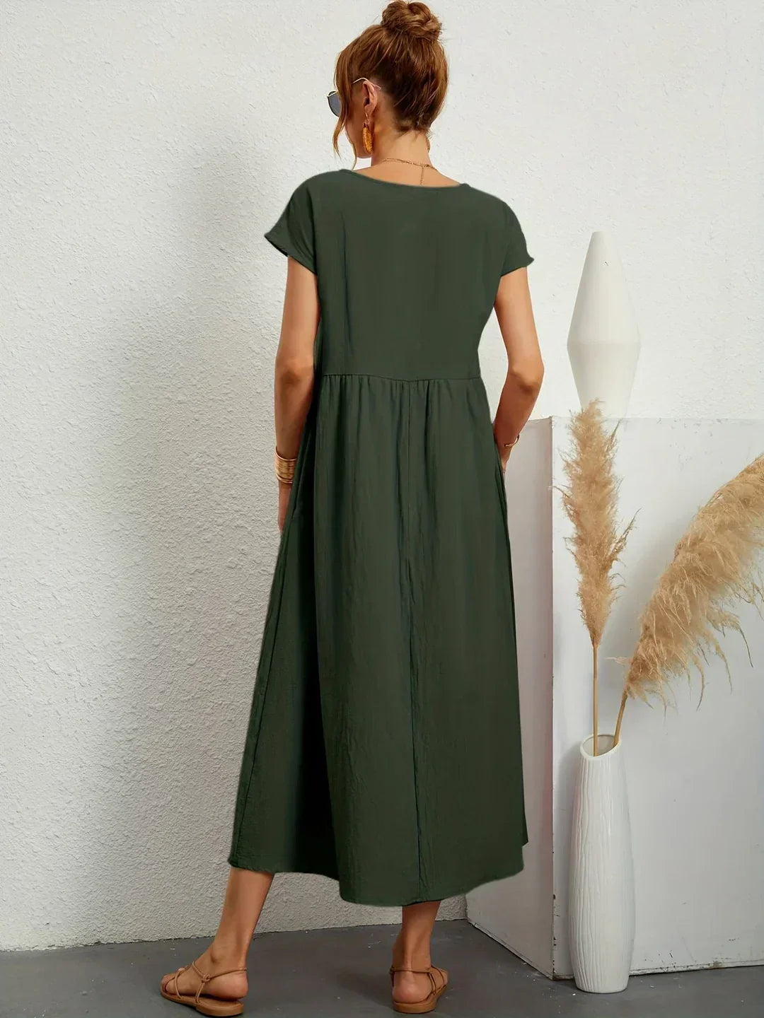 Drune | Casual Elegant Baumwolle und Leinenkleid