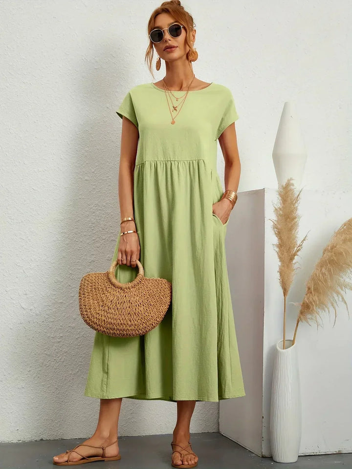Drune | Casual Elegant Baumwolle und Leinenkleid