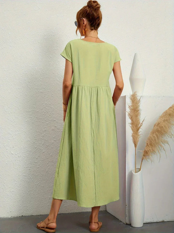 Drune | Casual Elegant Baumwolle und Leinenkleid