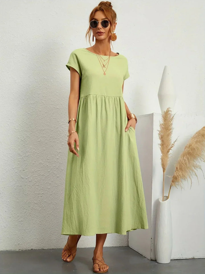 Drune | Casual Elegant Baumwolle und Leinenkleid