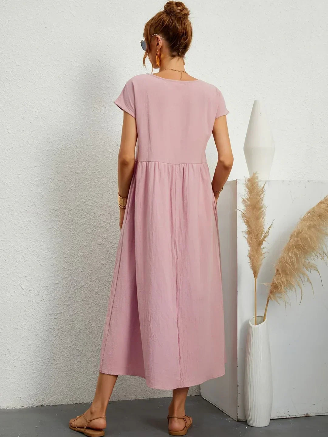 Drune | Casual Elegant Baumwolle und Leinenkleid