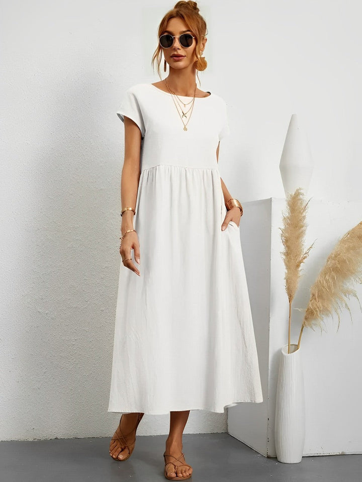 Drune | Atemberaubendes Baumwoll-Sommerkleid mit Bequemem Schnitt für Warmes Wetter