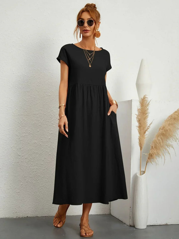 Drune | Casual Elegant Baumwolle und Leinenkleid