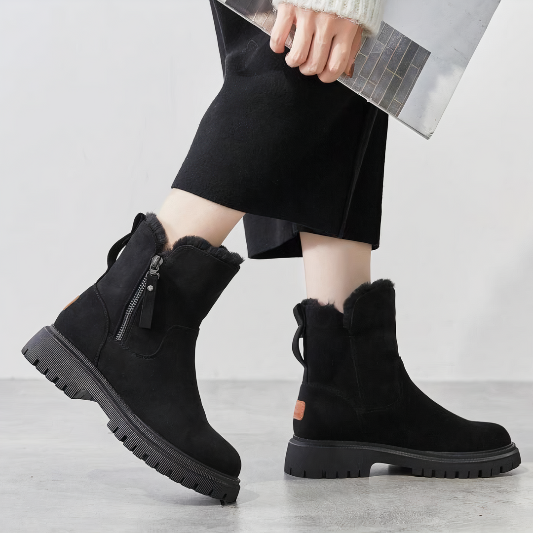 Drune | Knöchelhohe Schneestiefel für Damen – Gemütliches & Stilvolles Winteressenziell