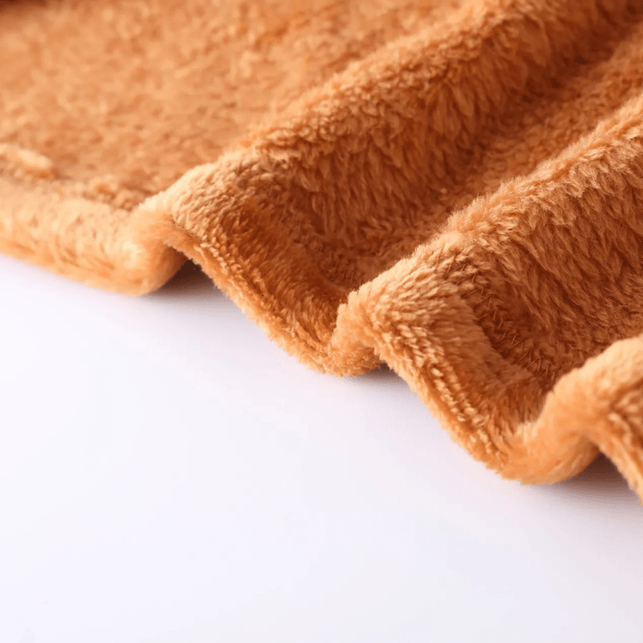 Drune | mitellanger Plüsch Wintermantel mit Reverskragen und Taschen