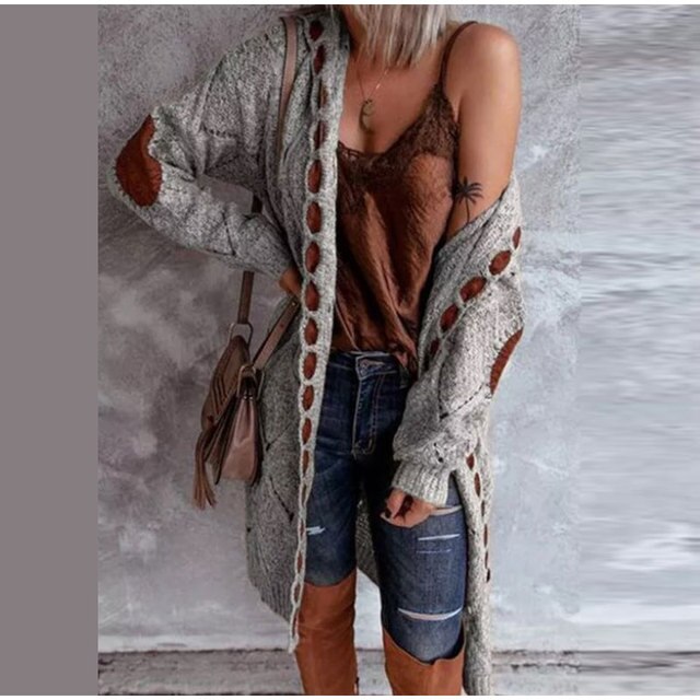Drune - Mittellange Kapuzenpullis Strickjacke