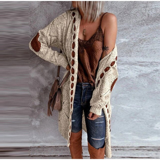 Drune - Mittellange Kapuzenpullis Strickjacke