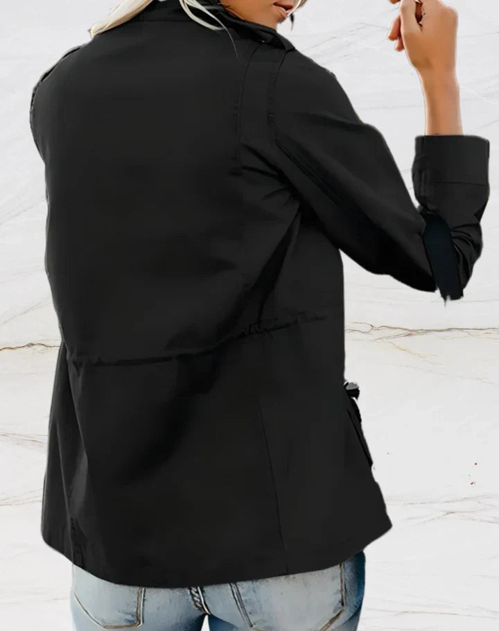 Drune - Stilvolle Jack mit langen Ärmeln und vier Taschen für Damen
