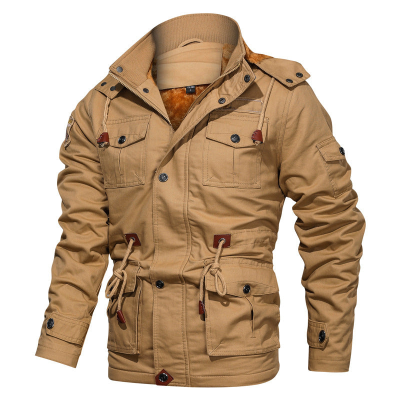 Drune | Stil Baumwolljacke für Männer mit Fleece-Futter