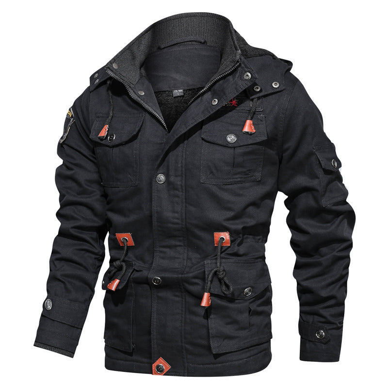 Drune | Stil Baumwolljacke für Männer mit Fleece-Futter