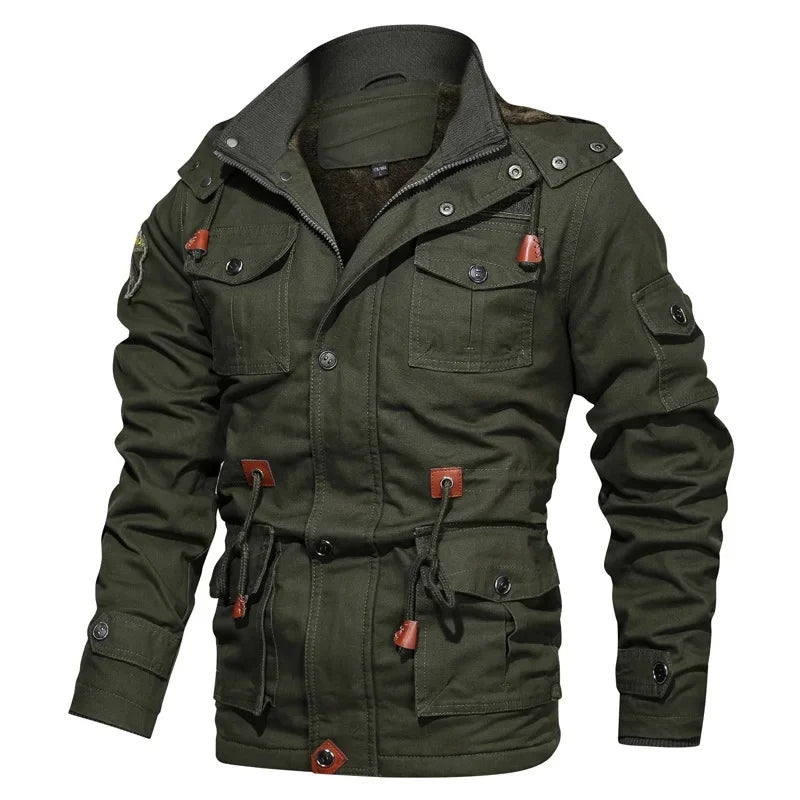 Drune | Stil Baumwolljacke für Männer mit Fleece-Futter