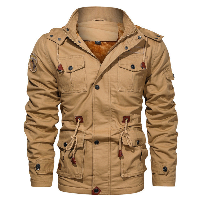 Drune | Stil Baumwolljacke für Männer mit Fleece-Futter